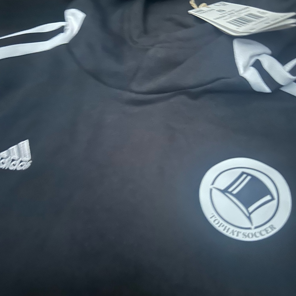 Adidas Black And White Soccer Women’s Small Hoodie